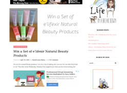 Win a Set of e’lifexir Natural Beauty Products