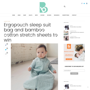Win a Set of Ergopouch Sleep Suit Bag & Bamboo Cotton Stretch Sheets