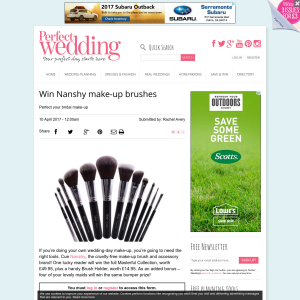 Win a set of Nanshy make-up brushes