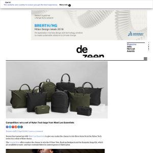 Win a Set of Nylon Tech Bags from Want Les Essentiels