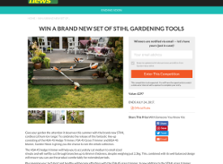 Win a set of Stihl Gardening Tools