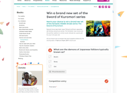 Win a Set Of The Sword Of Kuromori Series