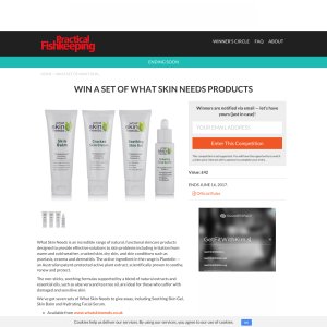 Win a set of What Skin Needs products