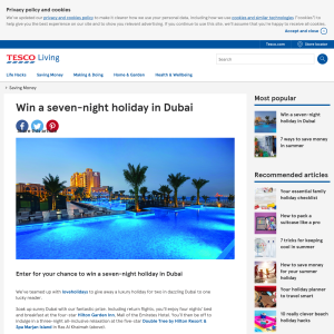 Win a seven-night holiday in Dubai