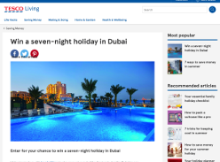 Win a seven-night holiday in Dubai