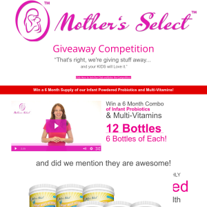 Win a Six Month Supply Of Infant Powdered Probiotics & Multi-Vitamins