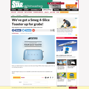 Win a Smeg 4-Slice Toaster