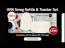 Win a Smeg Toaster and Kettle Set