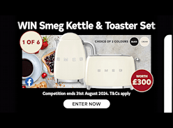 Win a Smeg Toaster and Kettle Set