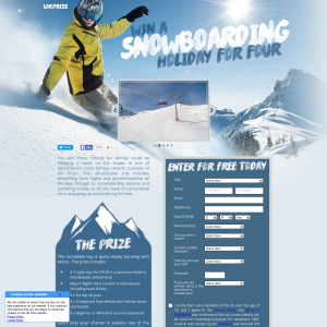 Win a snowboarding holiday for 4