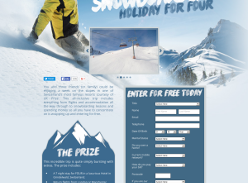 Win a snowboarding holiday for 4