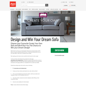 Win a Sofa of your own design