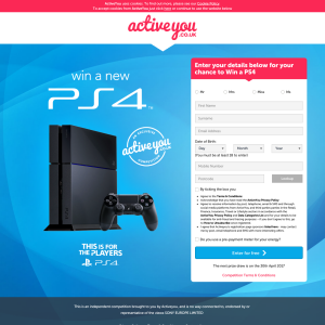 Win a Sony PS4