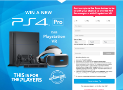 Win a Sony PS4