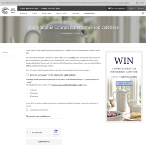 Win a Sophie Conran for Portmeirion cafetiere