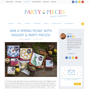 Win a Spring Picnic with Higgidy & Party Pieces