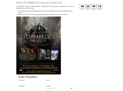 Win a STORM Stormblood watch, an Stormblood PS4 Pro and a copy of Stormblood for PS4 Pro