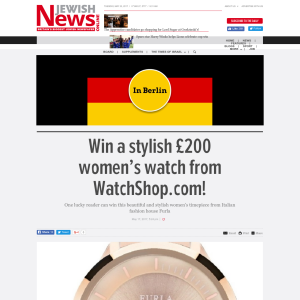 Win a stylish £200 women's watch from WatchShop.com