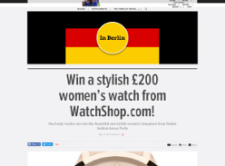 Win a stylish £200 women's watch from WatchShop.com