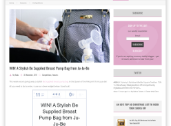 Win A Stylish Be Supplied Breast Pump Bag from Ju-Ju-Be