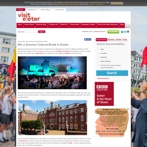 Win a Summer Cultural Break in Exeter