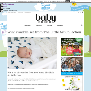 Win a Swaddle set from The Little Art Collection