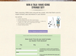 Win a Tala 1950s Icing Syringe Set