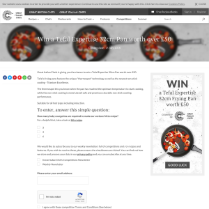 Win a Tefal Expertise 32cm Pan