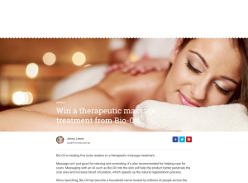Win a therapeutic massage treatment from Bio-Oil