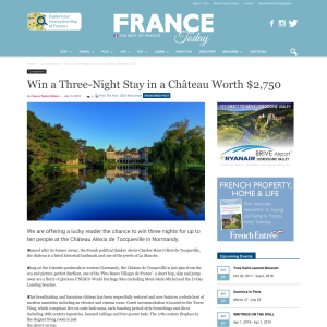 Win a Three-Night Stay in a Château