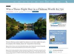 Win a Three-Night Stay in a Château
