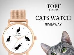 Win a Toff London Ladies Curious Cat Watch