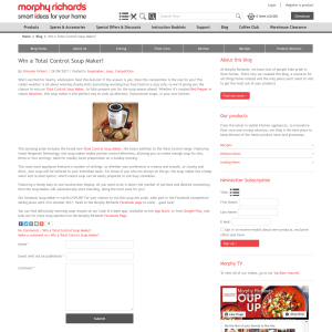 Win a Total Control Soupmaker