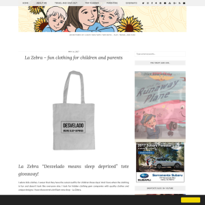 Win a Tote Bag by La Zebra