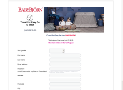 Win a Travel Cot Easy Go from Babyjorn