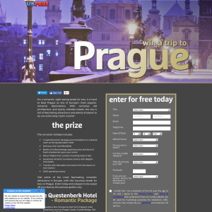 Win a trip for 2 to Prague