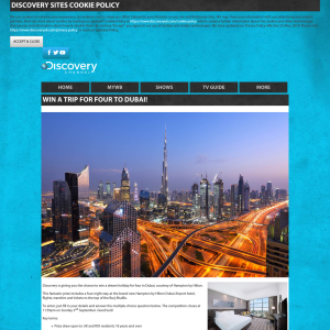 Win a Trip For 4 To Dubai