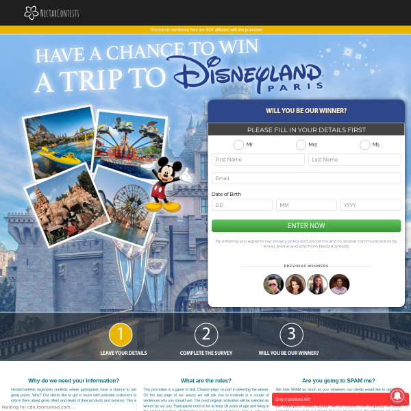 Win A Trip To Disneyland Paris