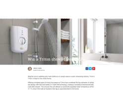 Win a Triton shower worth £296