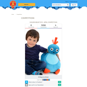 Win a Twirlywoos Jumbo GreatBigHoo Soft Toy