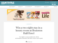 Win a two night stay for two in a luxury room at Branston Hall Hotel 