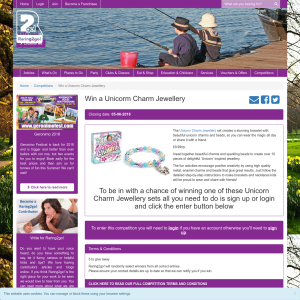 Win a Unicorm Charm Jewellery