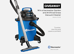 Win a Vacmaster Garden & Artificial Grass Vacuum Cleaner