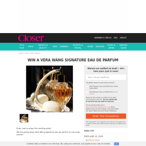 Win a Vera Wang Signature Eau de Parfum