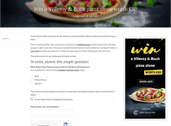 Win a Villeroy & Boch pizza stone worth £50