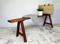 Win a Vintage Oak Trestle Bench