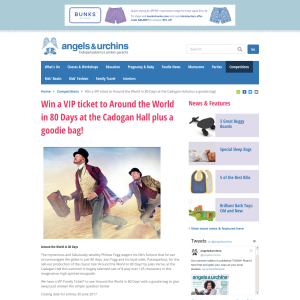 Win a VIP ticket to Around the World in 80 Days at the Cadogan Hall