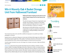 Win a Waverly Oak 4 Basket Storage Unit