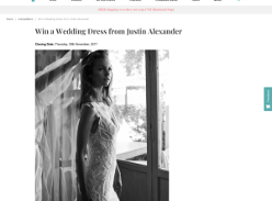 Win a Wedding Dress from Justin Alexander