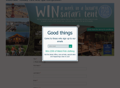 Win a Week for 8 in a Luxury Safari Tent in Weymouth & £250 of Weird Fish Clothing